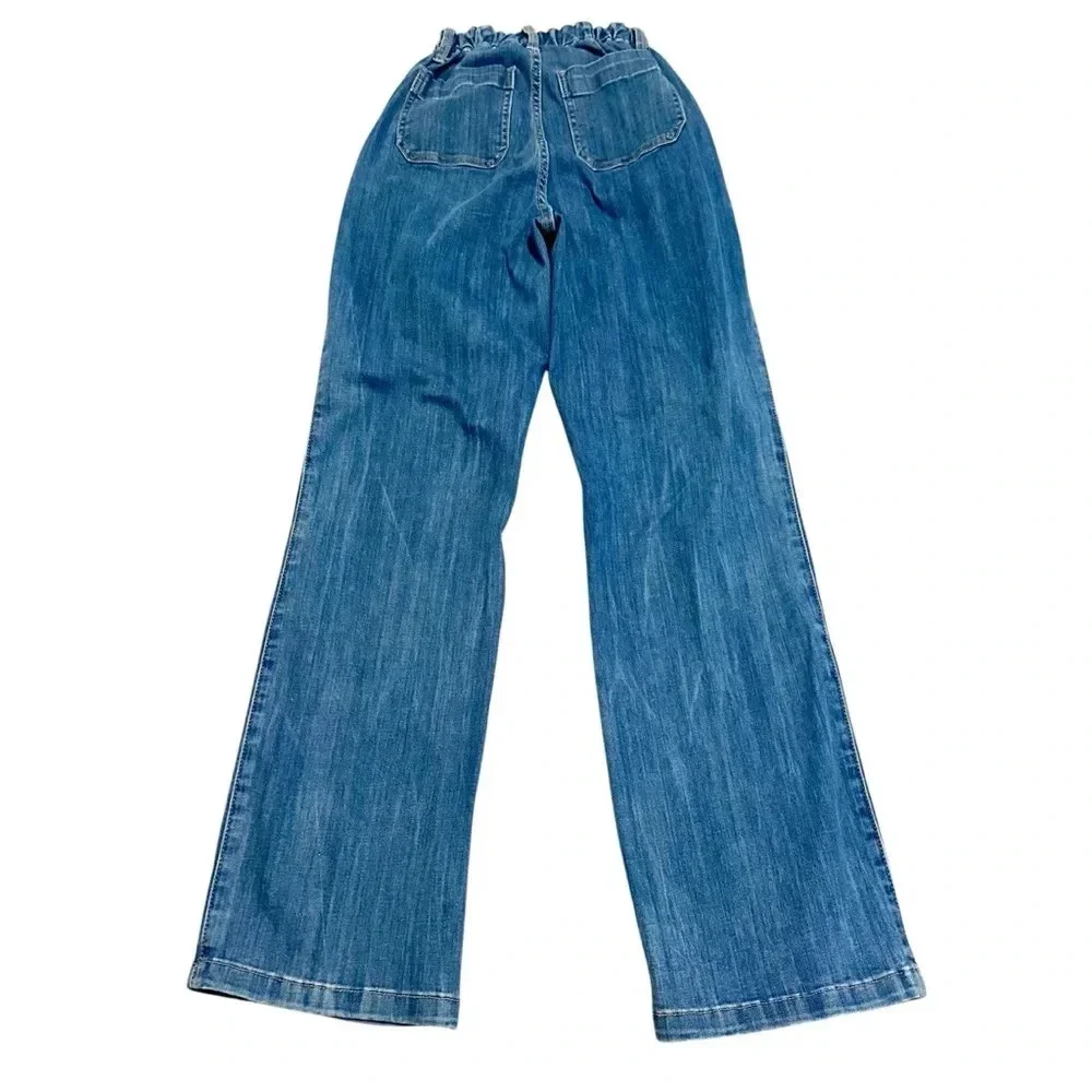 Judy Blue High Waist Vintage Elastic Waist Straight Leg Jean 3/26 - Picture 5 of 14
